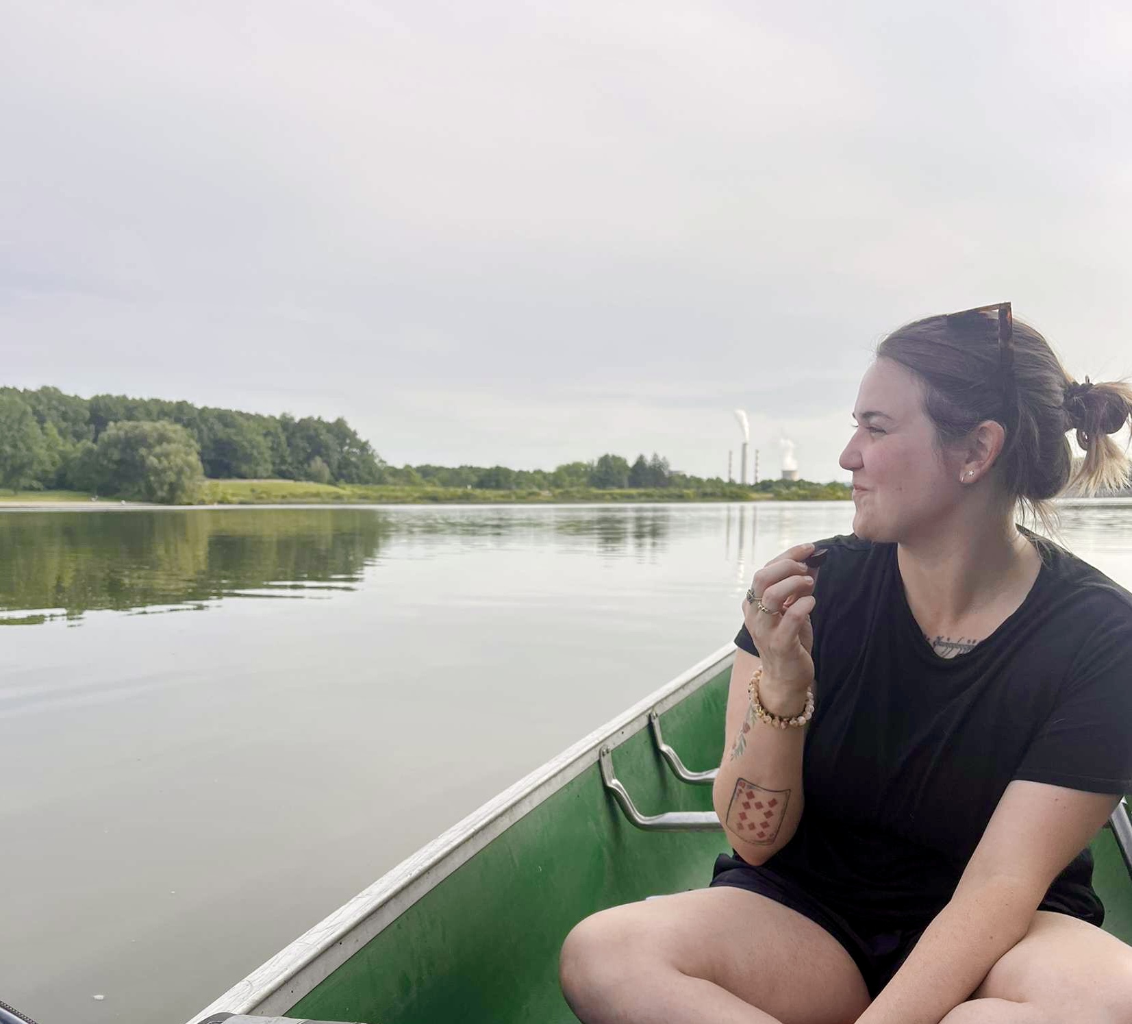 Kelly Anna Pitts in her studio